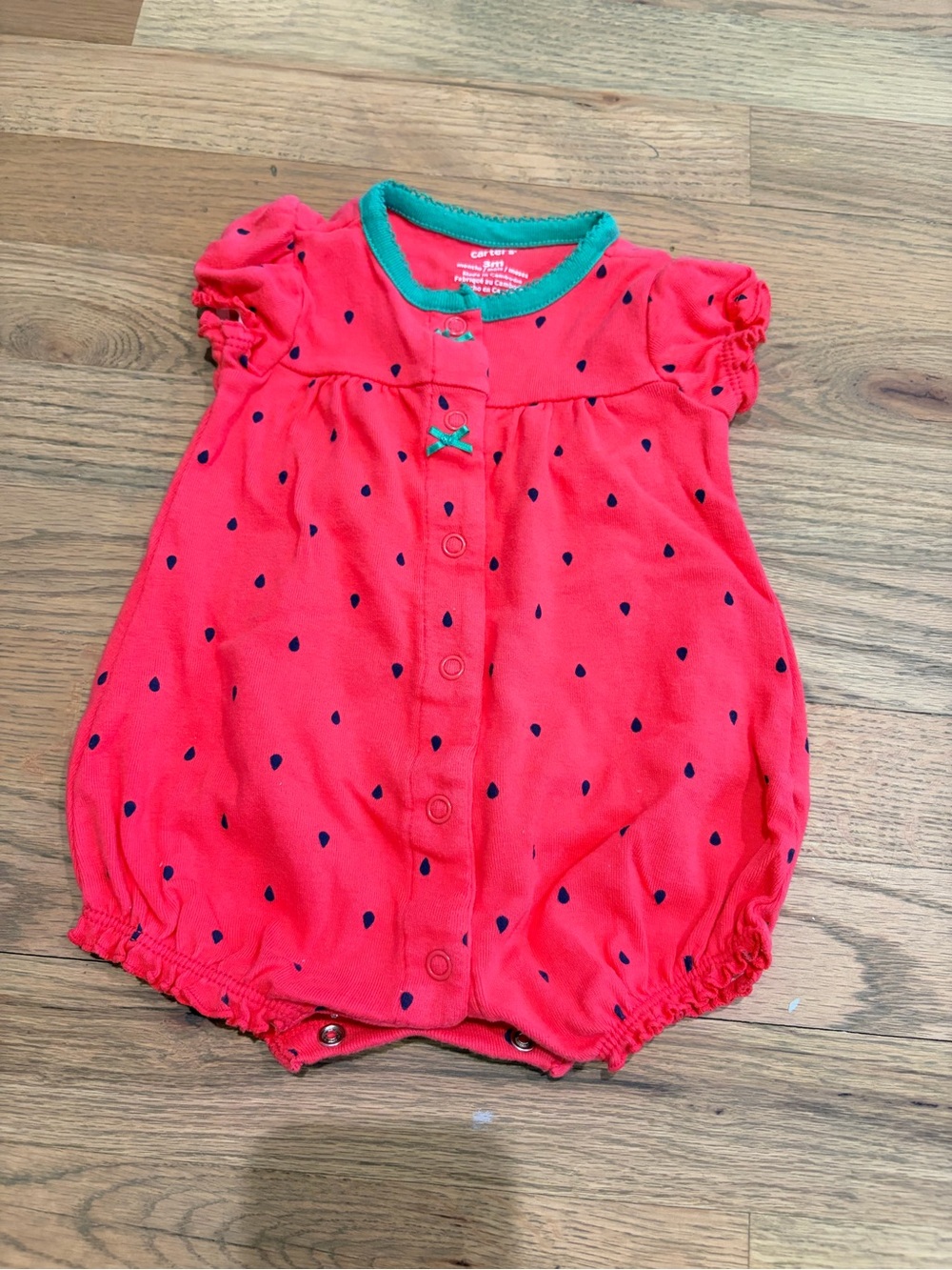 Carter’s baby girl strawberry onesie romper